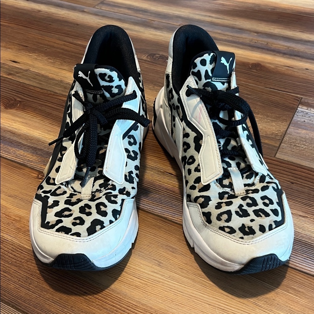 Women's Puma Provoke Xt Leopard Casual Training Sneakers 9.5 - Picture 2 of 9